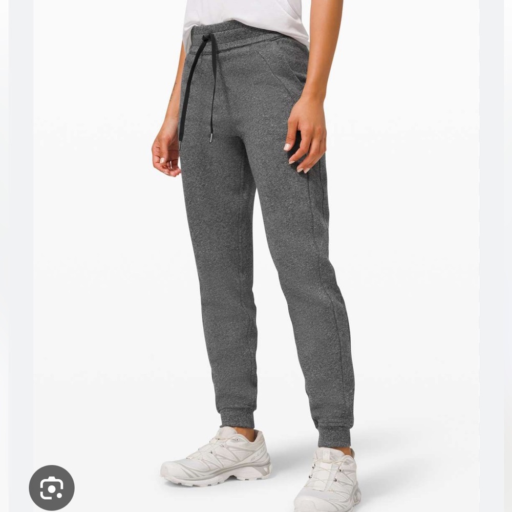 Lululemon scuba joggers heathered speckled black size 4